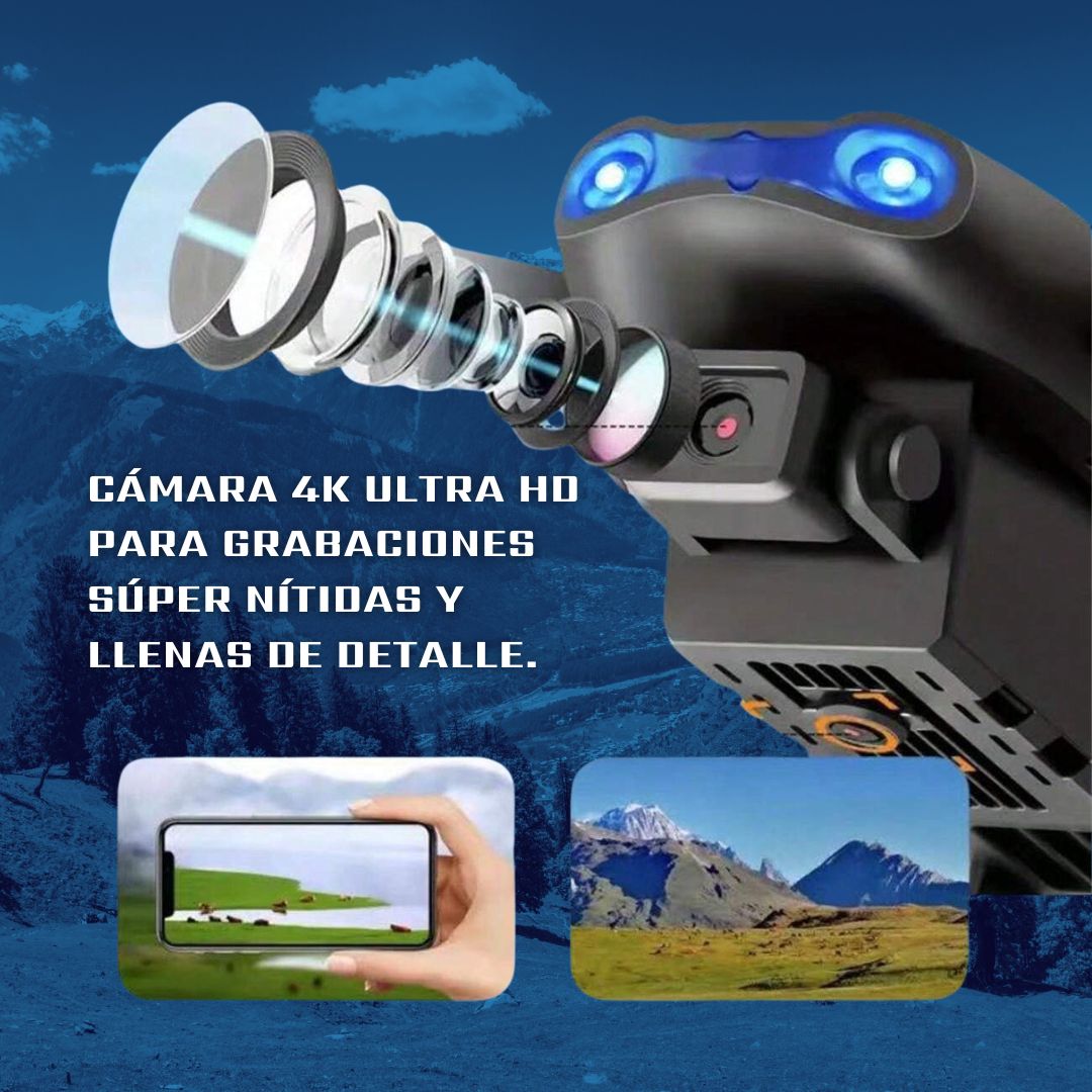 Drone W8 PRO MAX Doble Camara 4K + Maletín Gratis